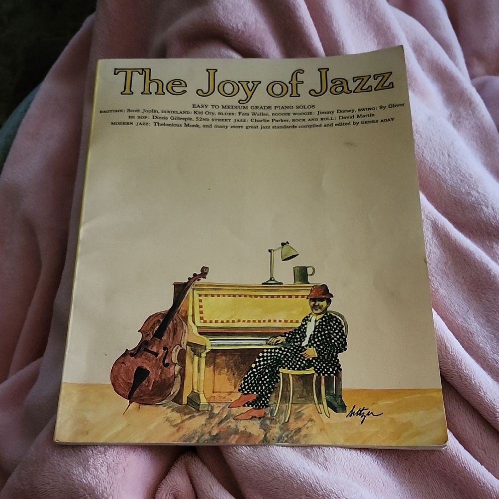 VINTAGE 1968 "THE JOY of JAZZ: PIANO SOLO" SHEET MUSIC BOOK